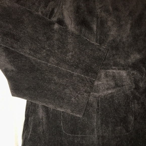 Macy’s Kim Rogers plus Sz 16 corduroy black zip-up - Picture 2 of 14